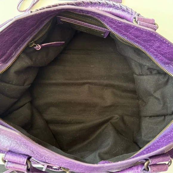 ‼️SOLD‼️ BALENCIAGA S/S 2012 RH Dark Violet Purple City Bag - Picture 10 of 15